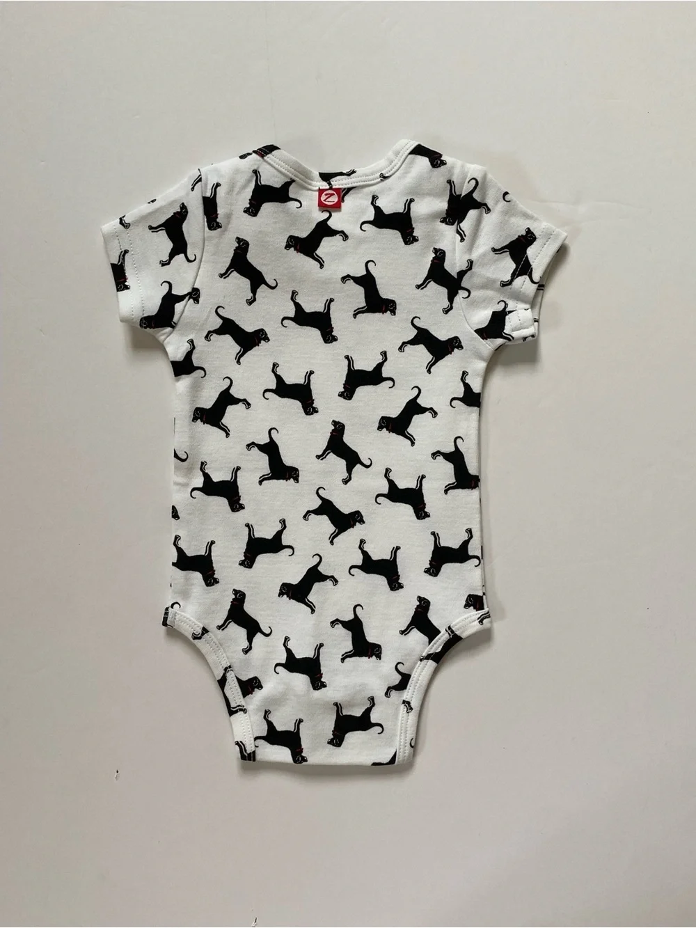 The Black Dog Baby Shirt Size 3 Months One Piece Organic Snap Top Dog NEW preppy